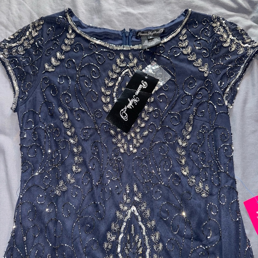 Midnight Blue Embellished Dress
